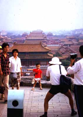 View over the Forbidden City in Beijing