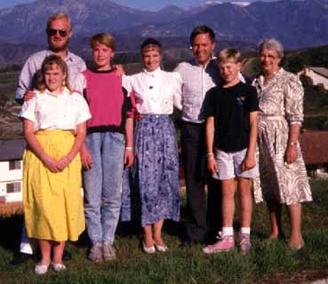 The Holmes family in Redlands, California