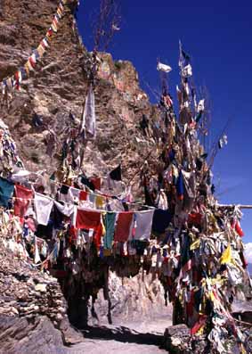 Prayer flags in Tibet