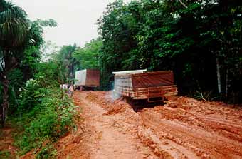 Road between Venezuela and Manaus