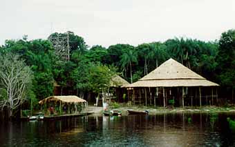 Jungle lodge on Rio Negro