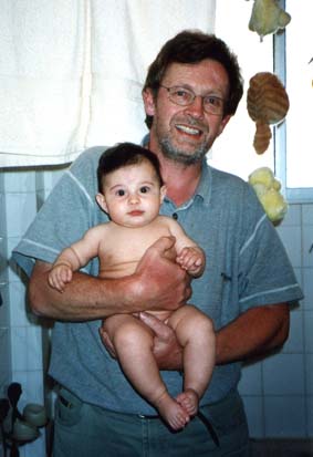 Kamila with her grand father