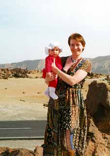 Natasha and Lykke in Teide National Park on Tenerife