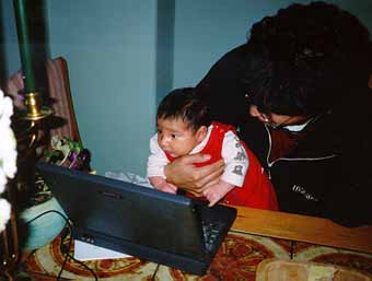 Natasha, Osvaldo, and the laptop
