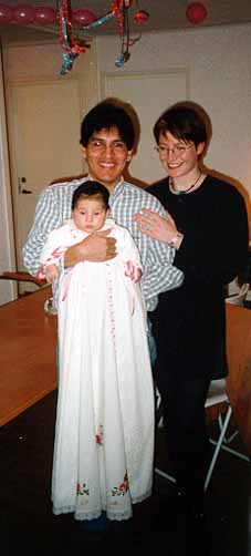 Natasha, Osvaldo and Lykke at New Year 1997