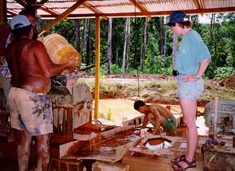 Gold mining in the Amazon